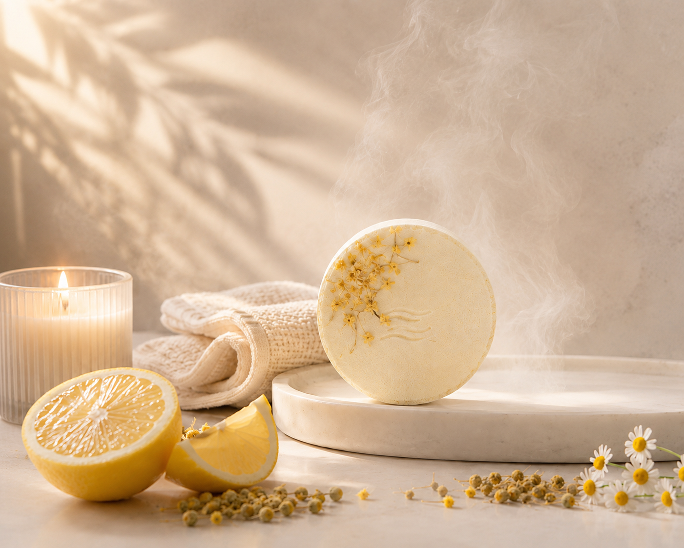 Lemon Silk Shower Steamer