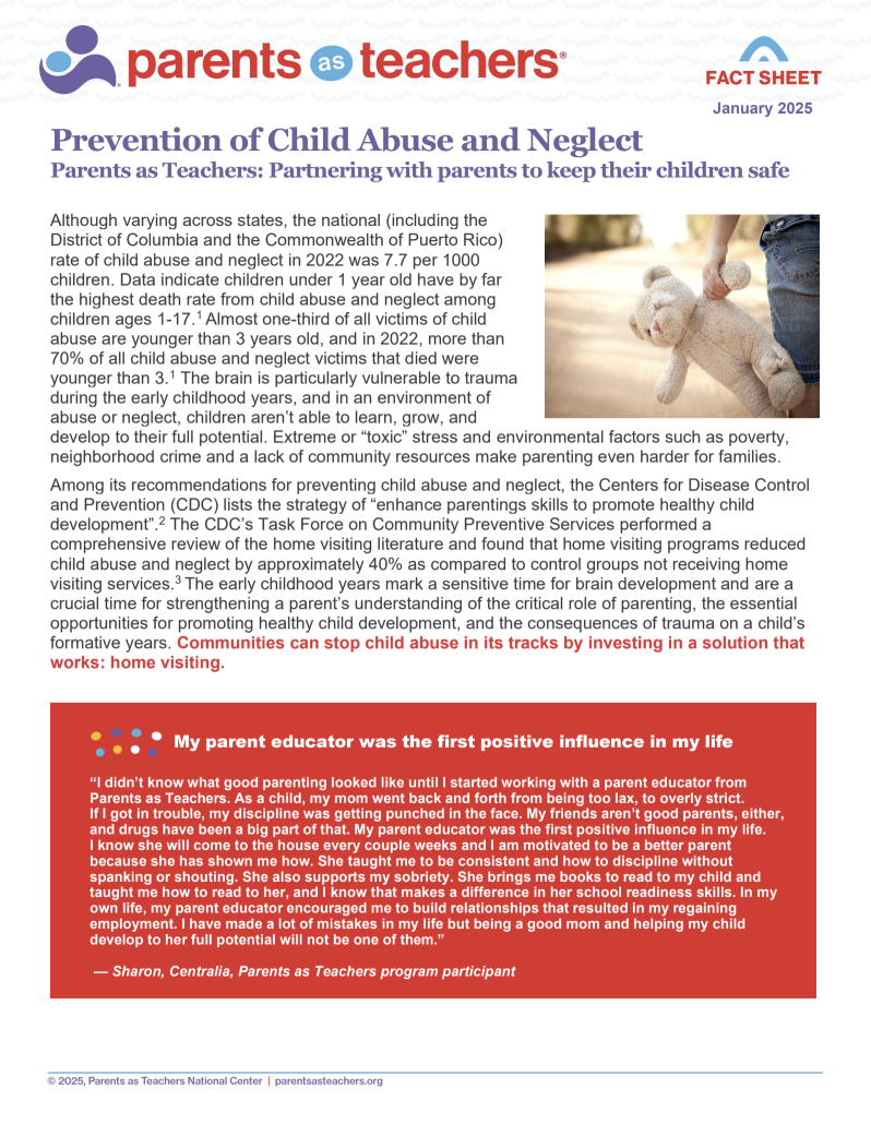 Child Abuse and Neglect Fact Sheet January 2025