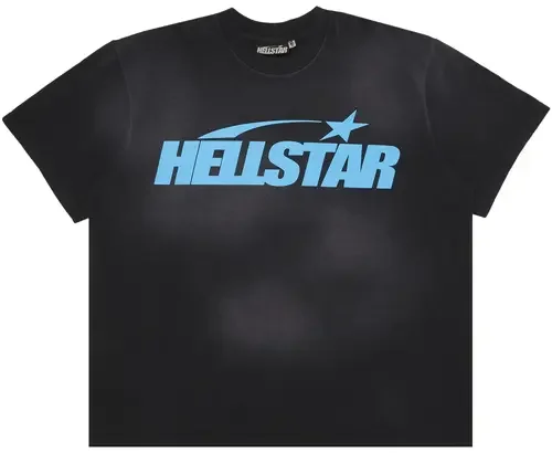 Hellstar Classic T-Shirt (Regular Print) 'Black/Blue'