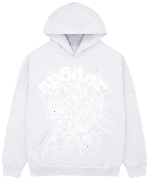 Sp5der OG Web Hoodie 'Heather Grey'