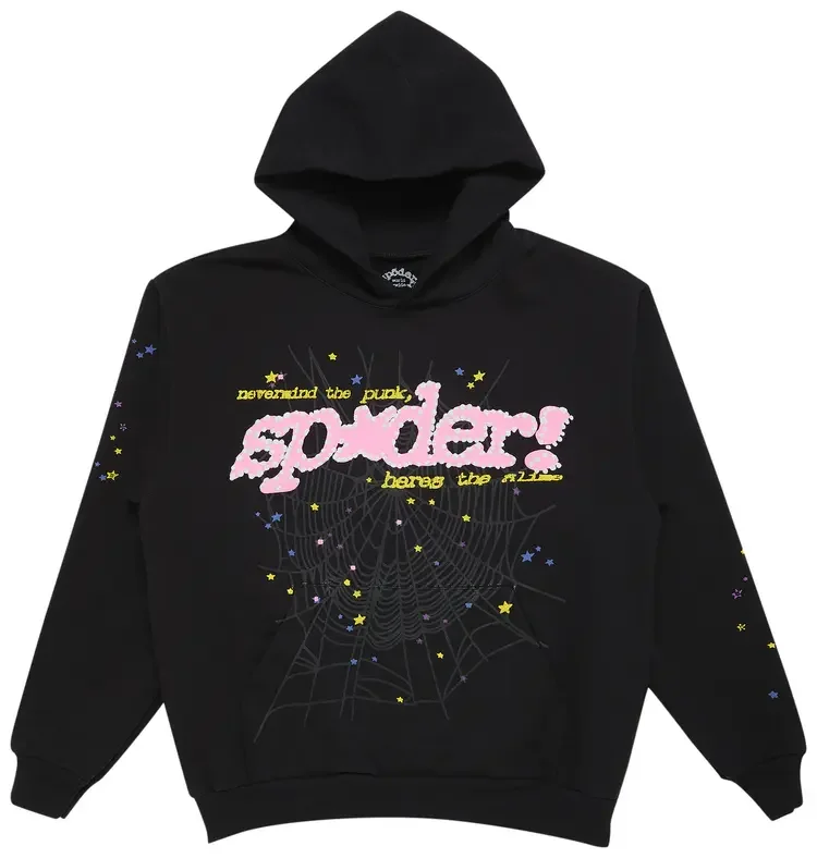 Sp5der Pink V2 Hoodie 'Black'