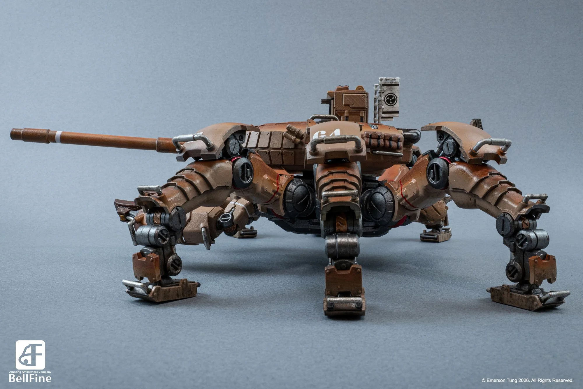 Type 33 Heikegani Crab Tankhead, from the mecha dieselpunk universe of TANKHEAD