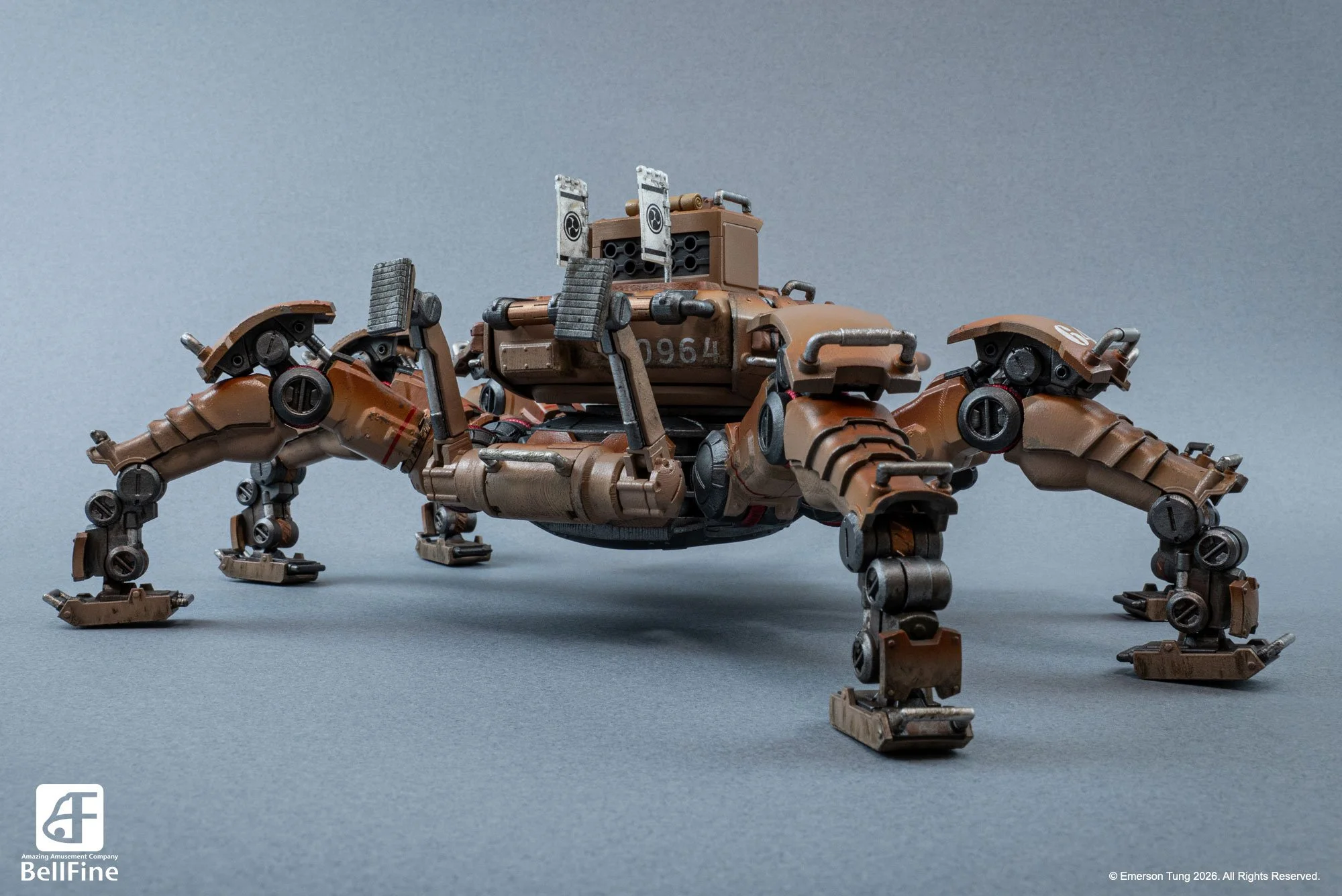 Type 33 Heikegani Crab Tankhead, from the mecha dieselpunk universe of TANKHEAD