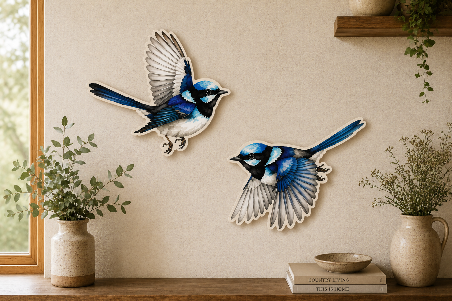 Fariywren in Flight - Set of two