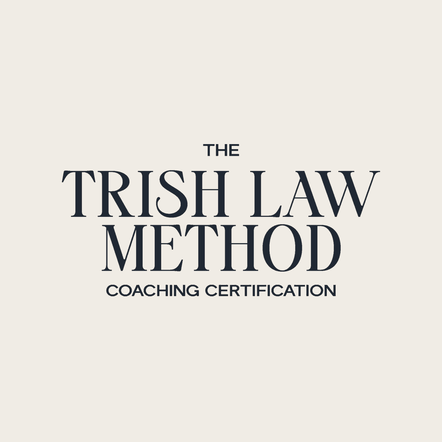 Trish Law Coaching Certification