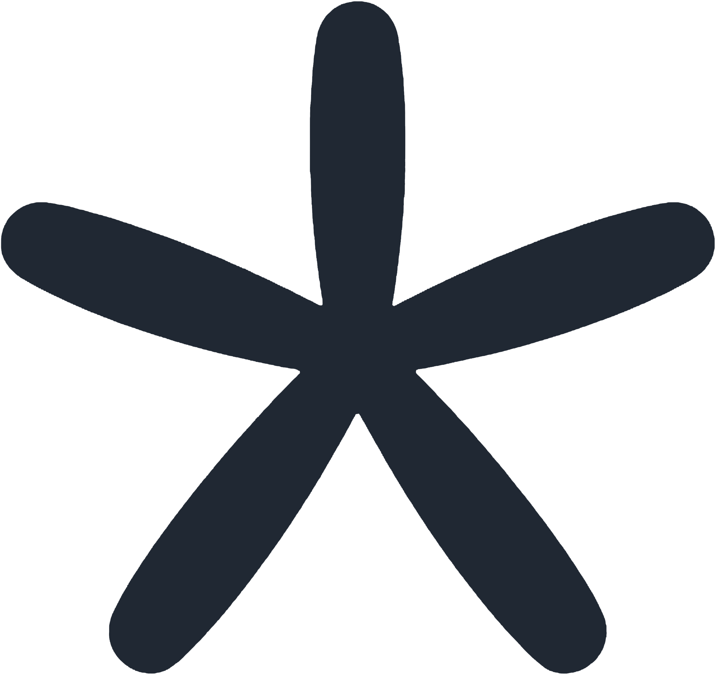 Silhouette of a cannabis leaf in dark gray.
