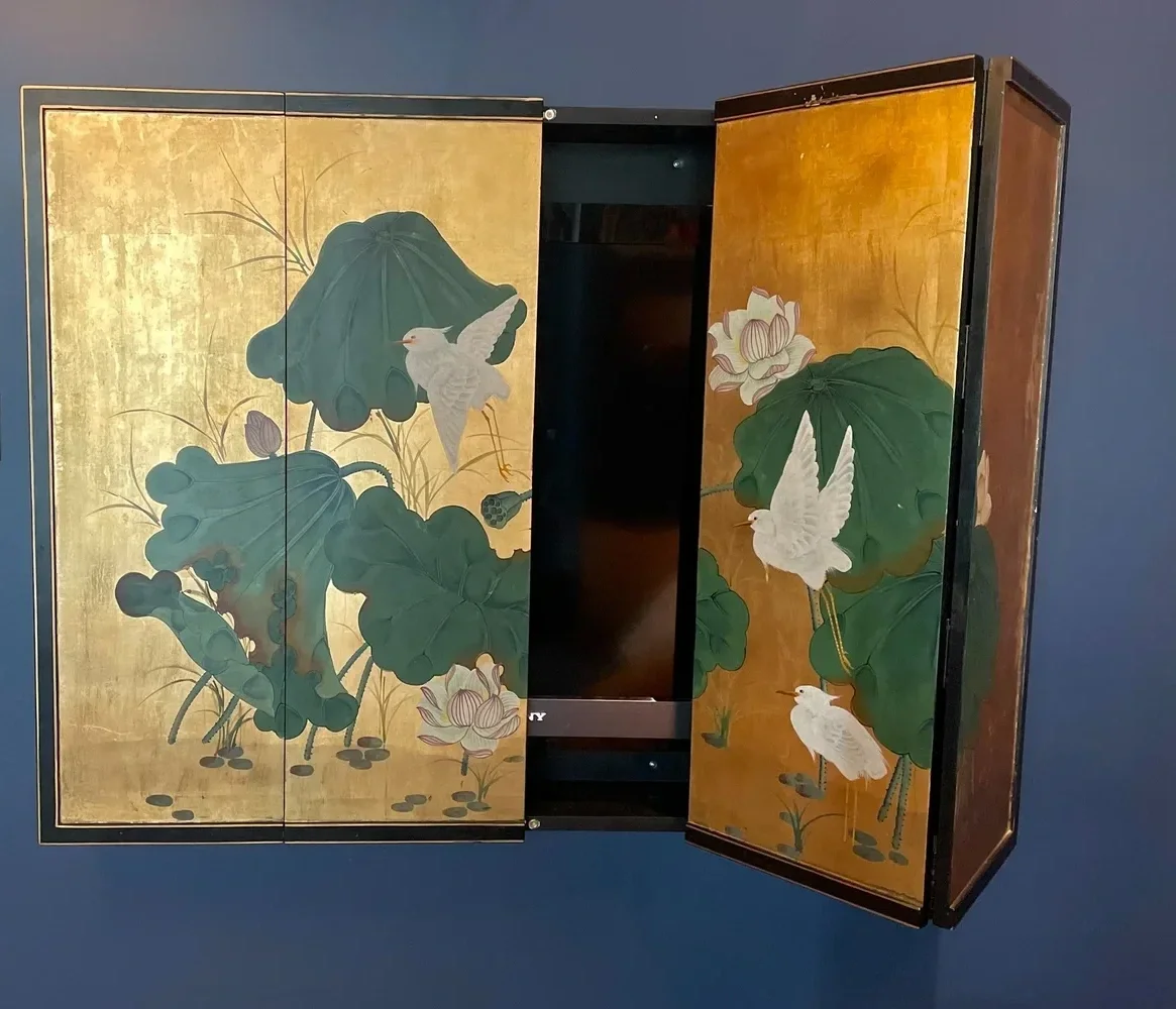 Built in Cabinet with Ornate Doors.webp