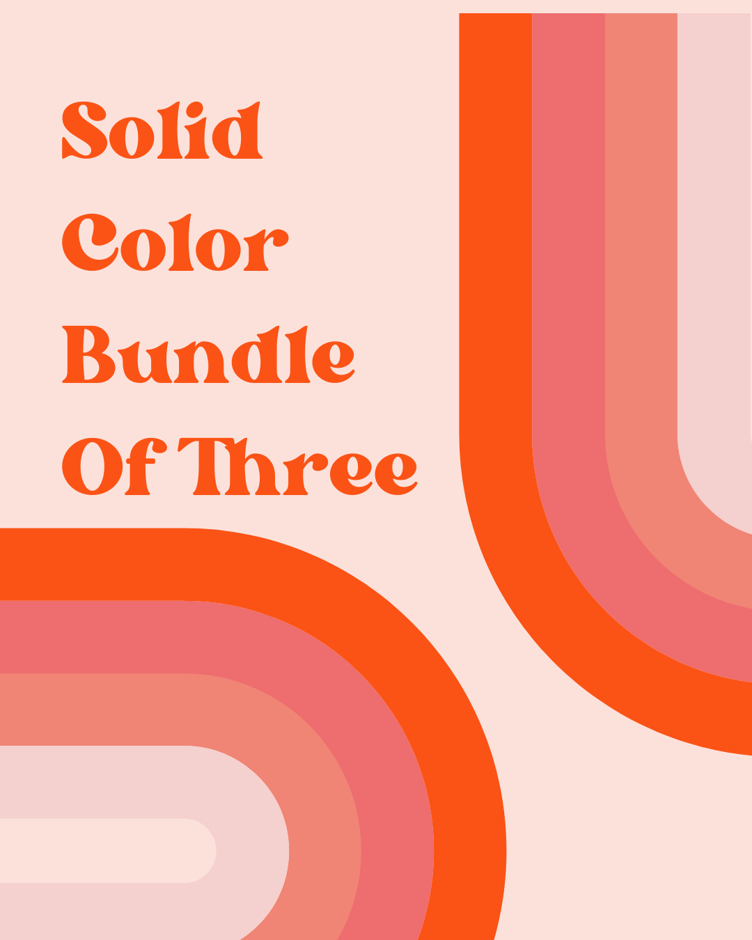 Solid Color Bundle of Three