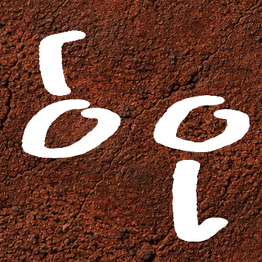 Ivory and Ink logo mark — white brushstroke letterforms on a rust earth texture background, watercolor portrait studio based in Cumming Georgia.