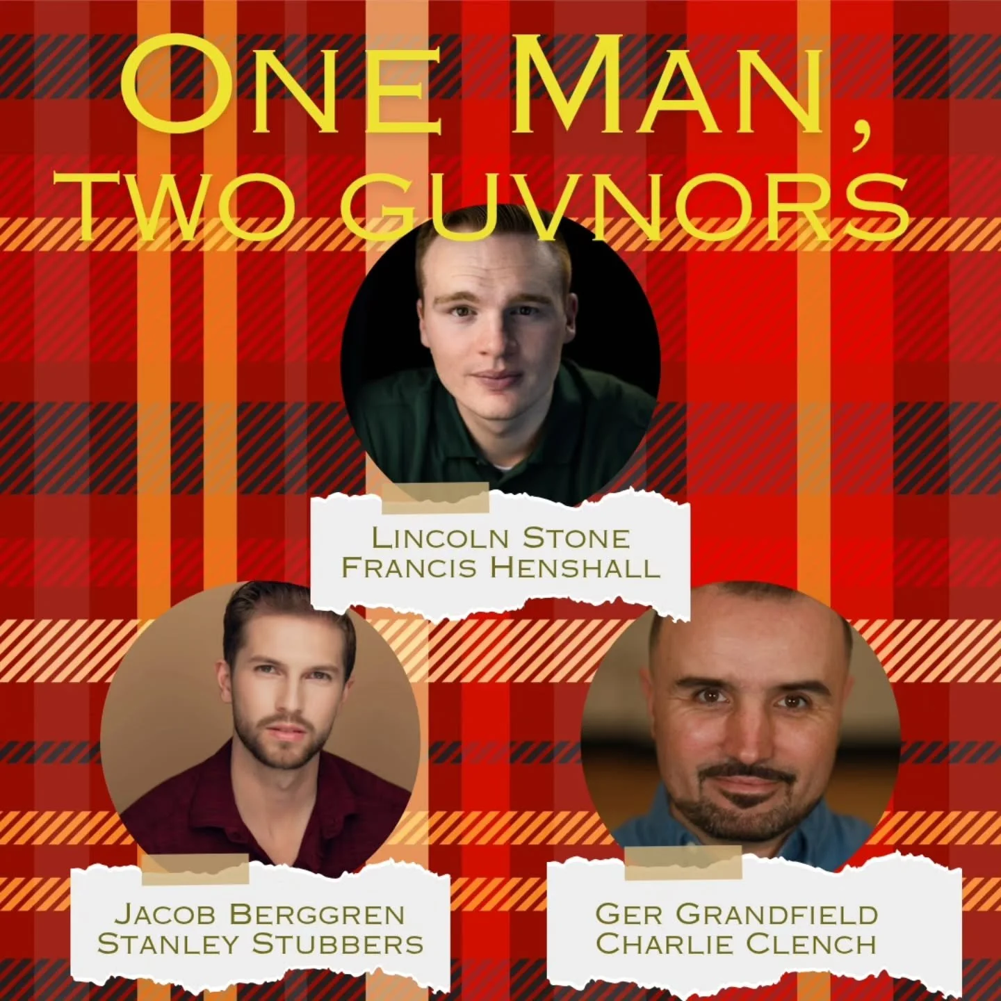 Happy Opening to our brilliant MFAs in Theatre UCF's production of One Man, Two Guvnors! 🧡💛