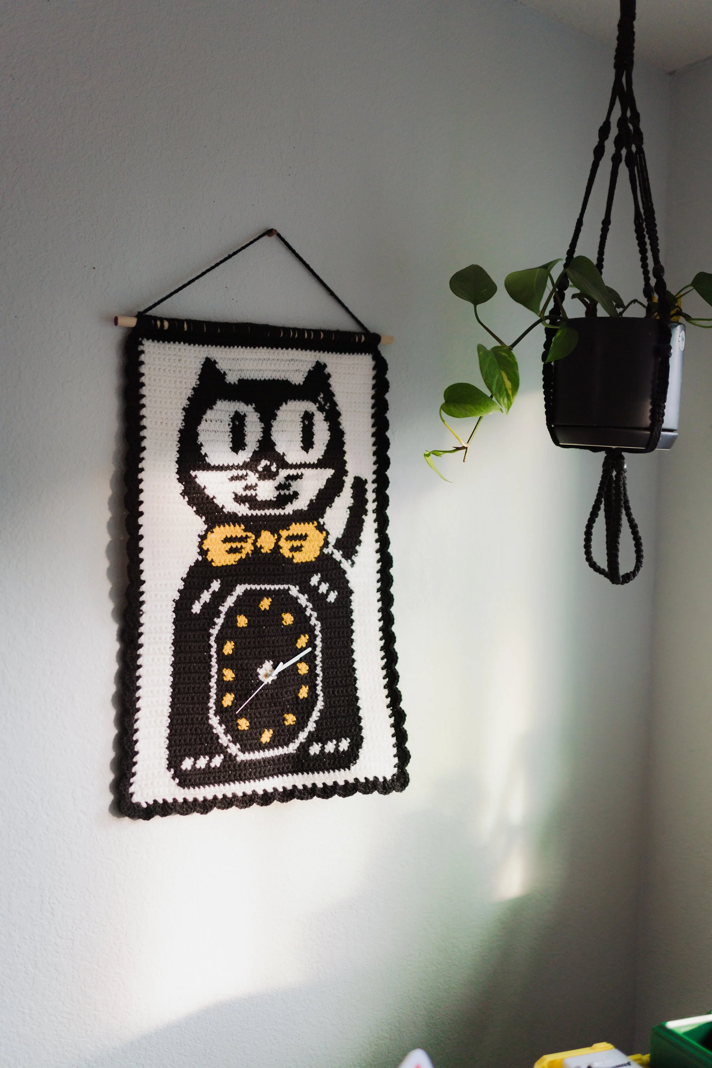 Kitty Cat Clock DIGITAL CROCHET PATTERN | PDF download