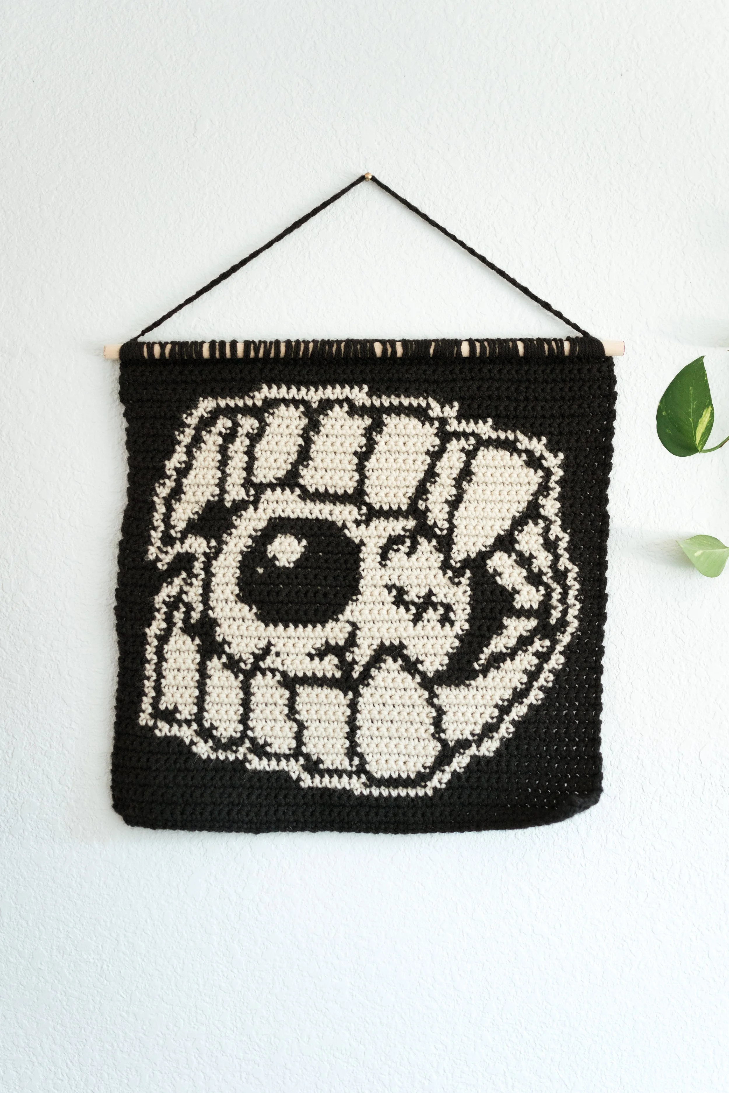 Vampire Eyeball (BW) DIGITAL CROCHET PATTERN | instant download (PDF)