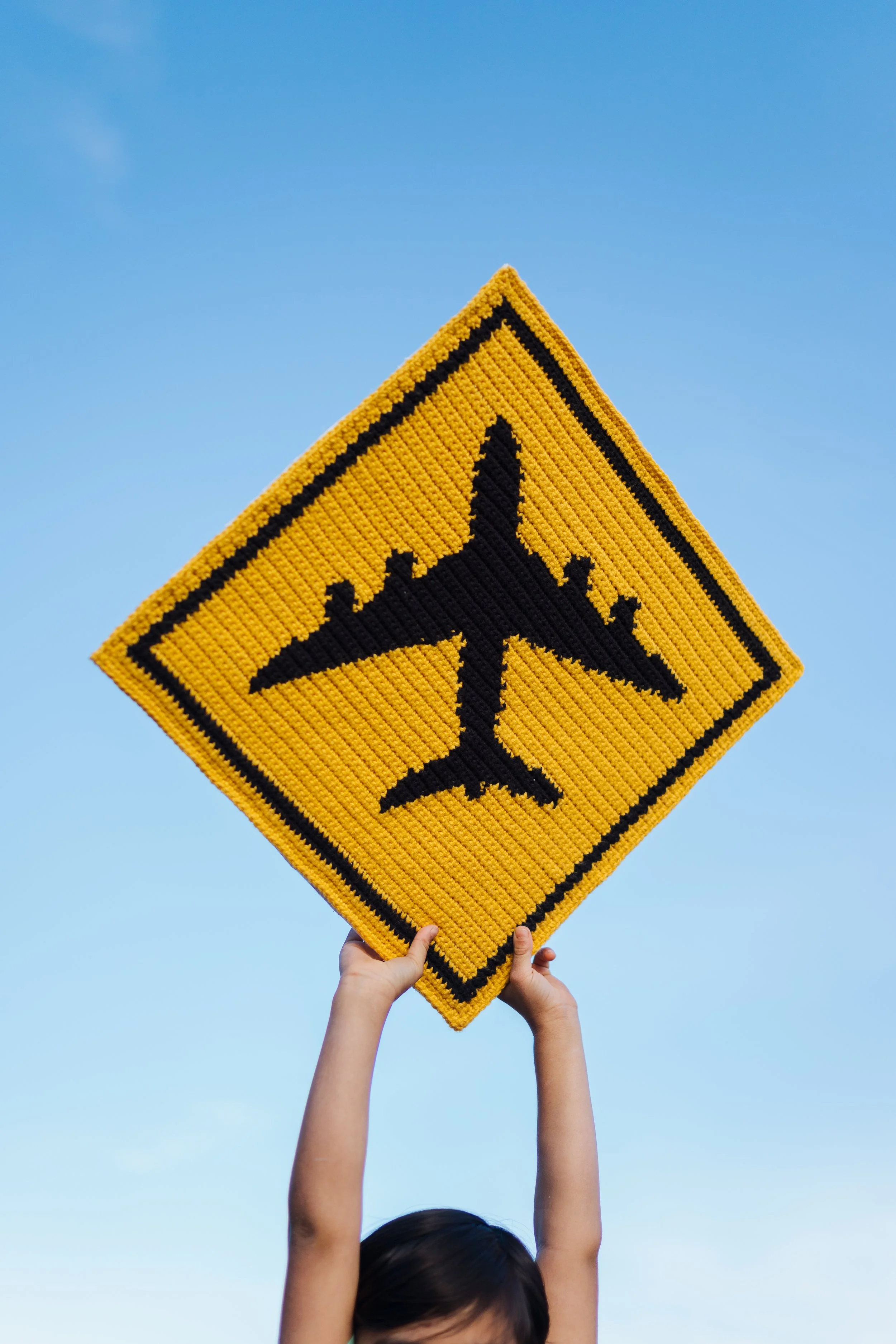 Airport Sign DIGITAL CROCHET PATTERN | instant download (PDF)