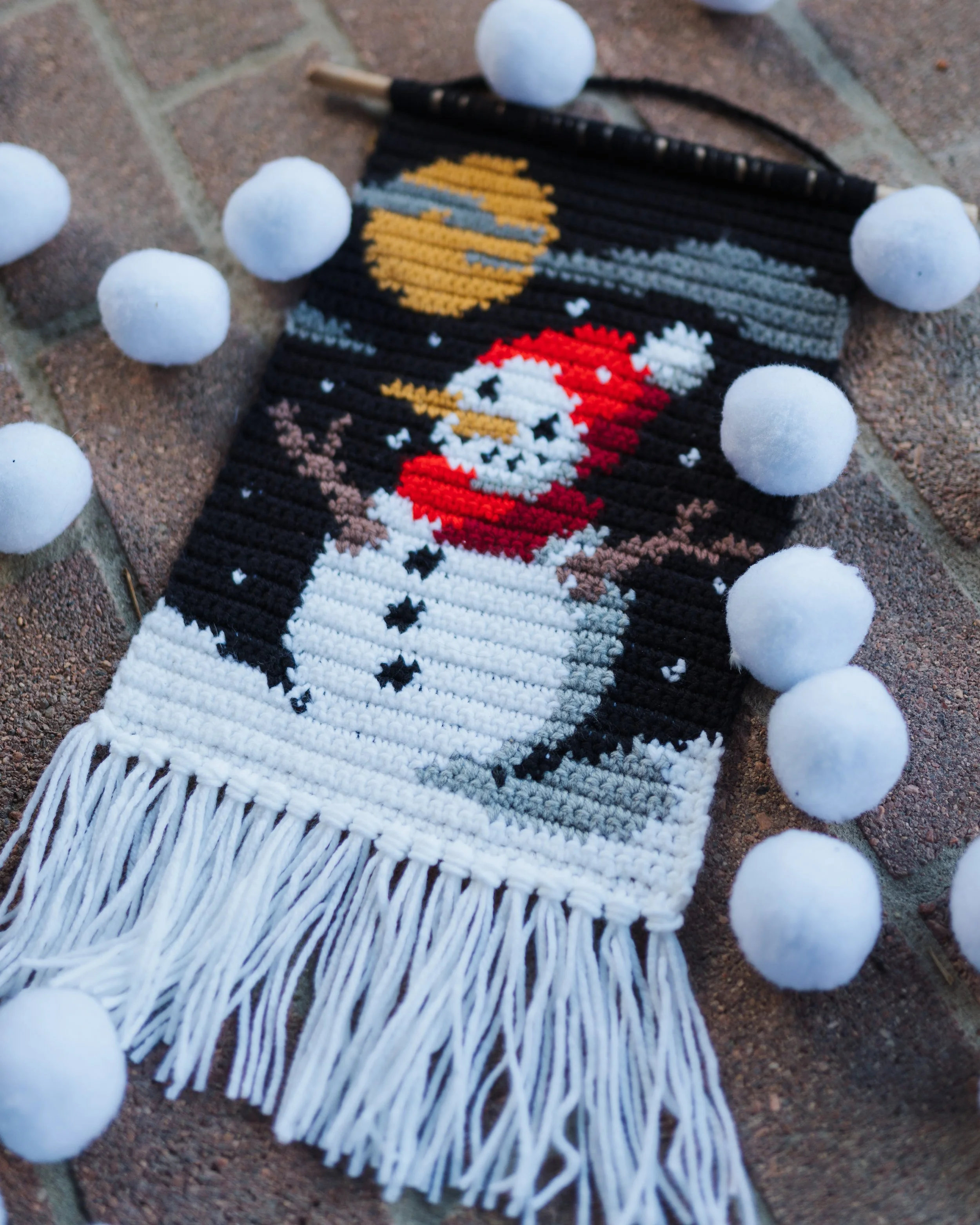Sleepy Snowman DIGITAL CROCHET PATTERN | PDF download