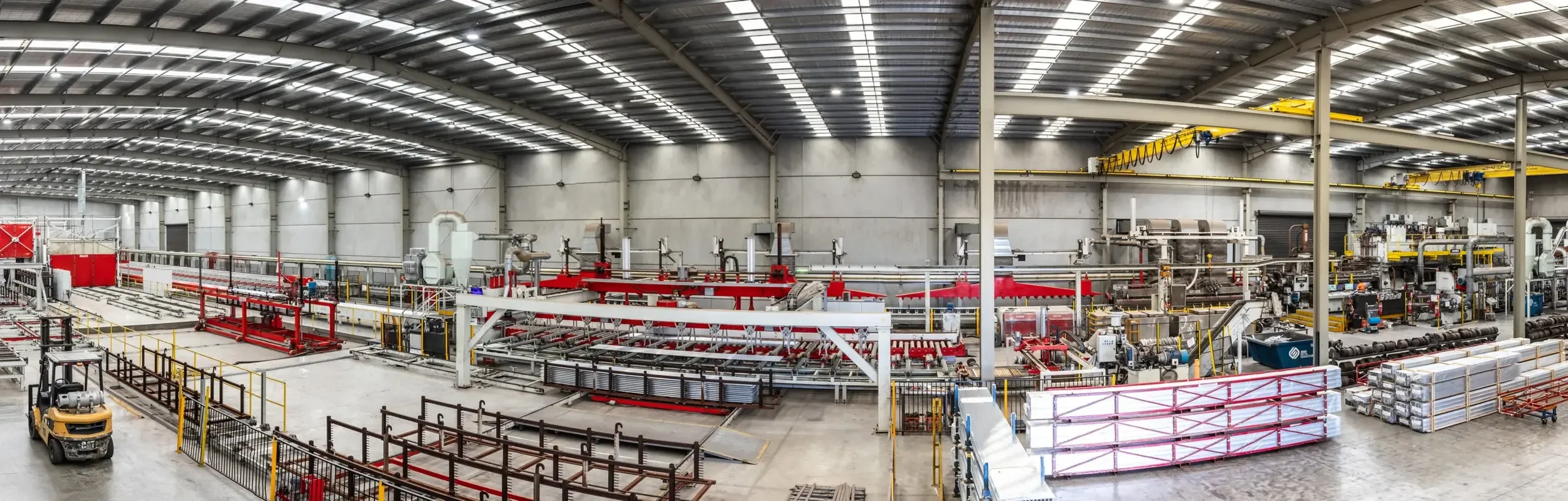 A wide angle photo of the National Aluminium factory.
