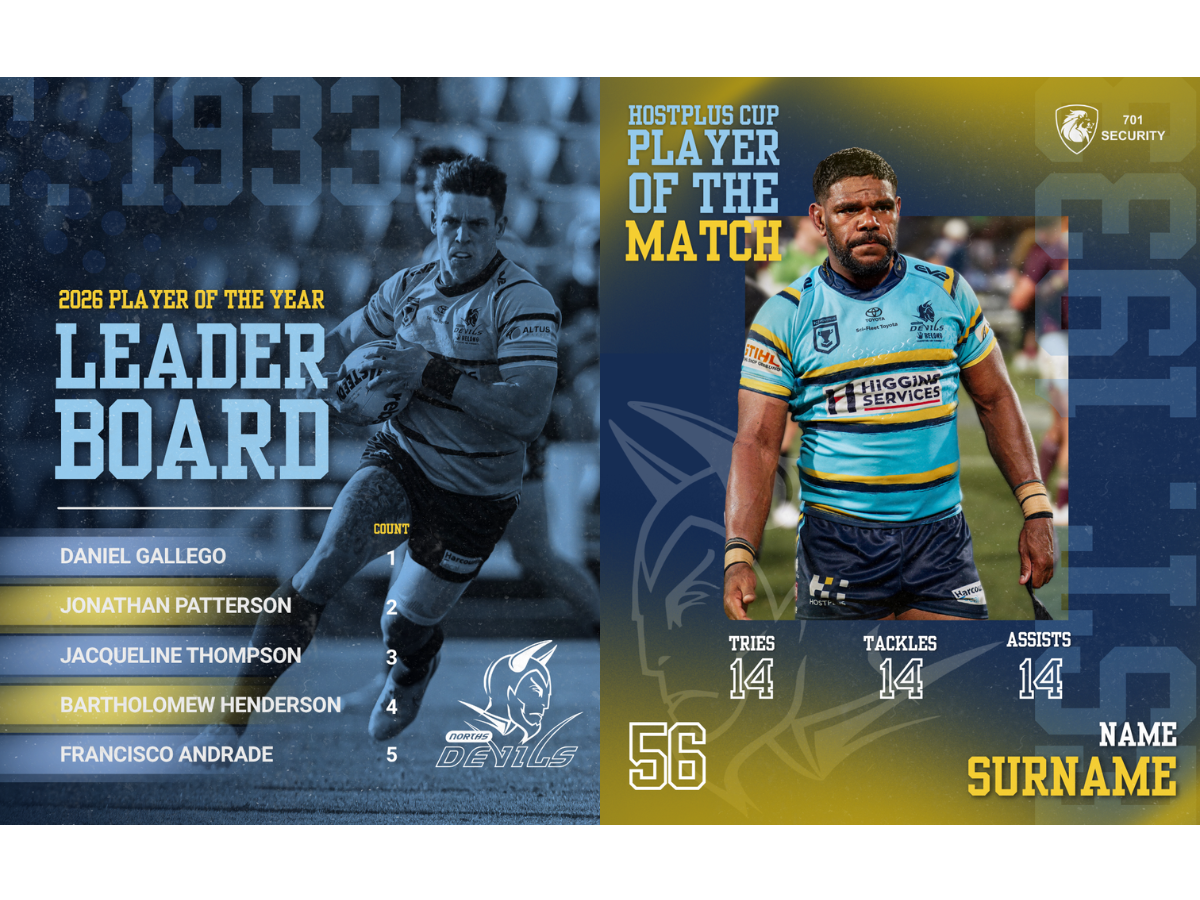 Instagram Posts showing player of the match and player of the year leaderboard.
