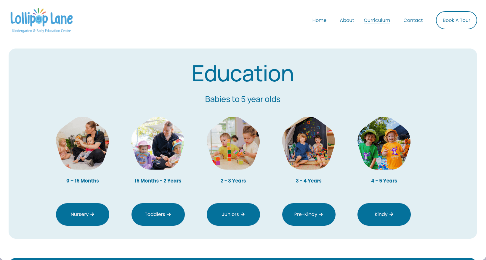 A webpage for Lollipop Lane