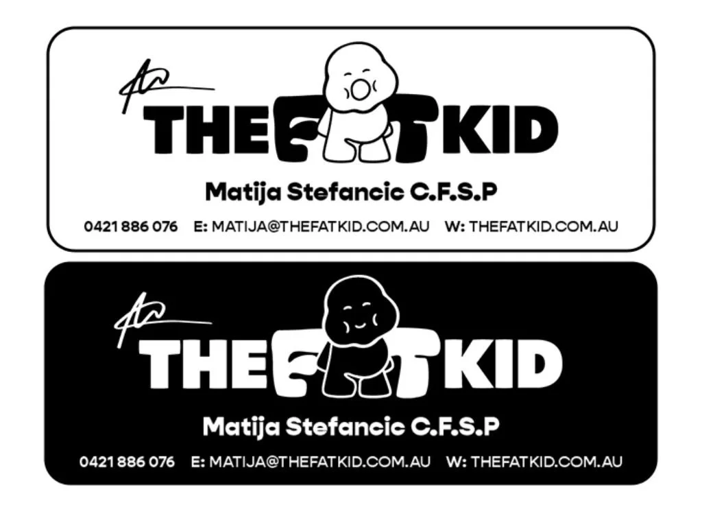 The Fat Kid business cards