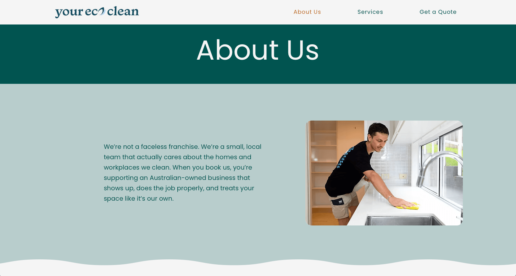 A webpage for Your Eco Clean