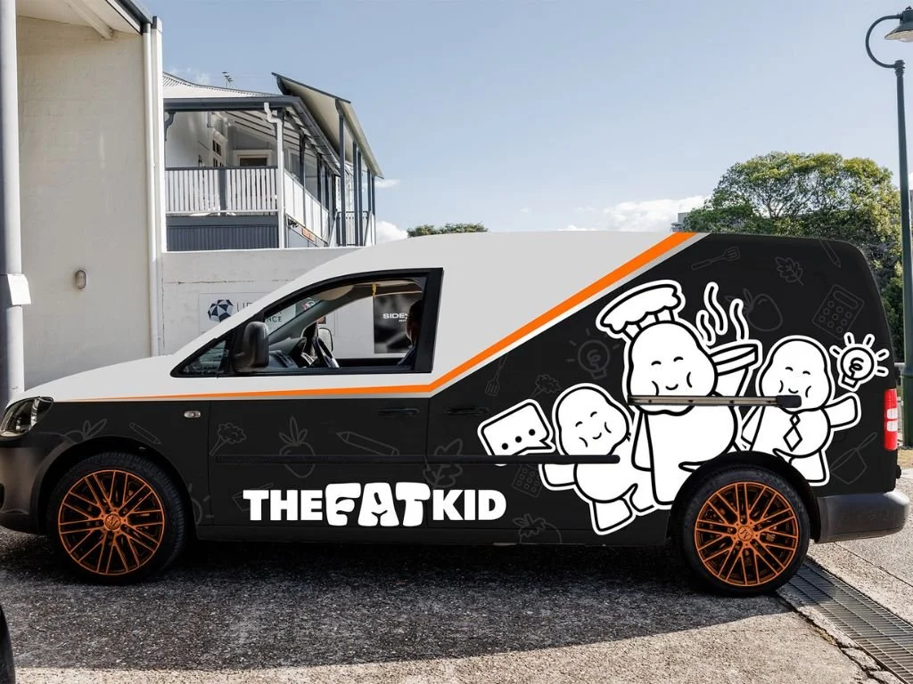 The Fat Kid van wrap