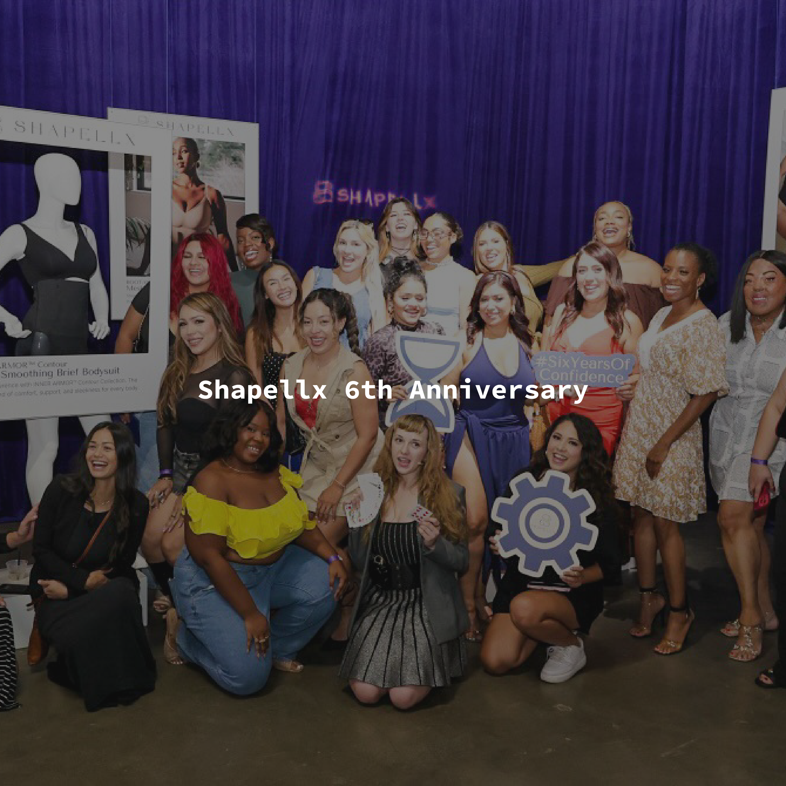 Sixth anniversary activation, a celebration for the shapewear brand Shapellx in a Hollywood studio in Los Angeles by event production agency ANG Concept.