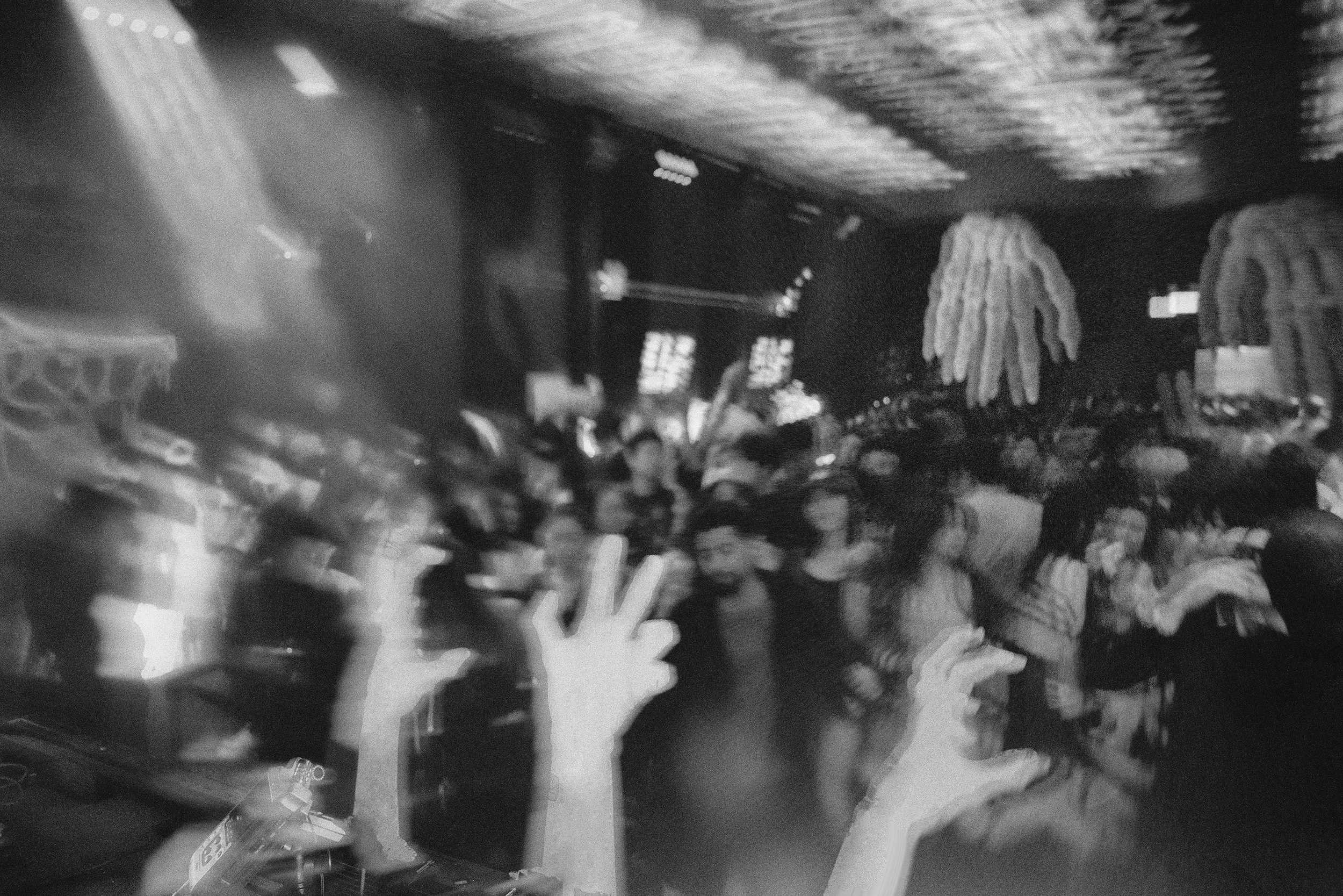 The crowded dance floor of event production agency ANG Concept's Halloween party, Masquerade of Freaks, in New York.