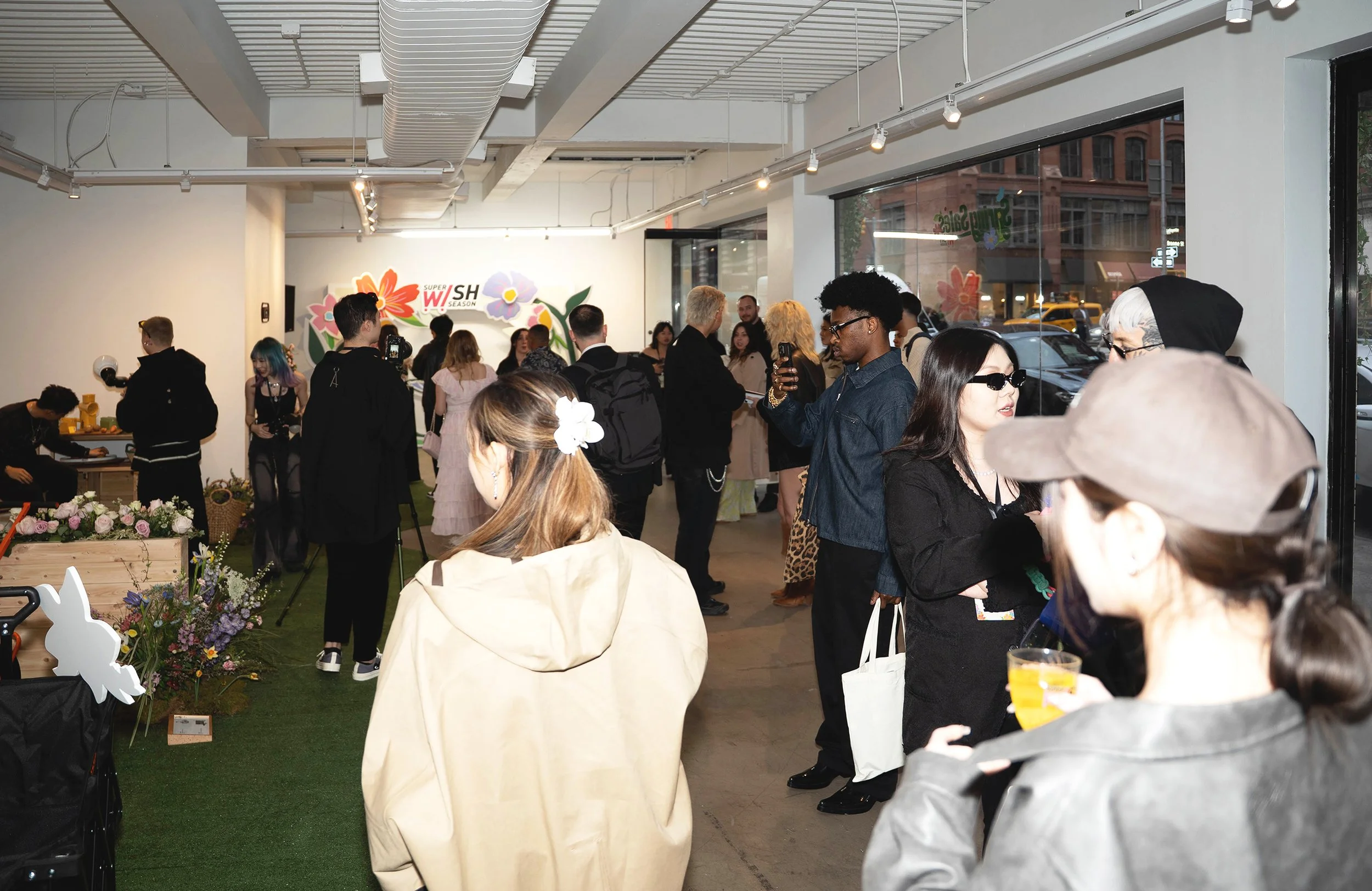 Opening party at TikTok Super Wish Season pop-up activation by event production agency ANG Concept.