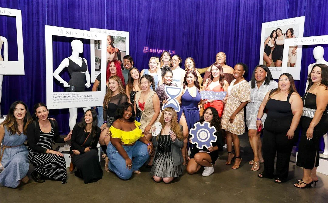 Group photo from shapewear brand Shapellx's 6th anniversary activation, Six and Beyond in Los Angeles.