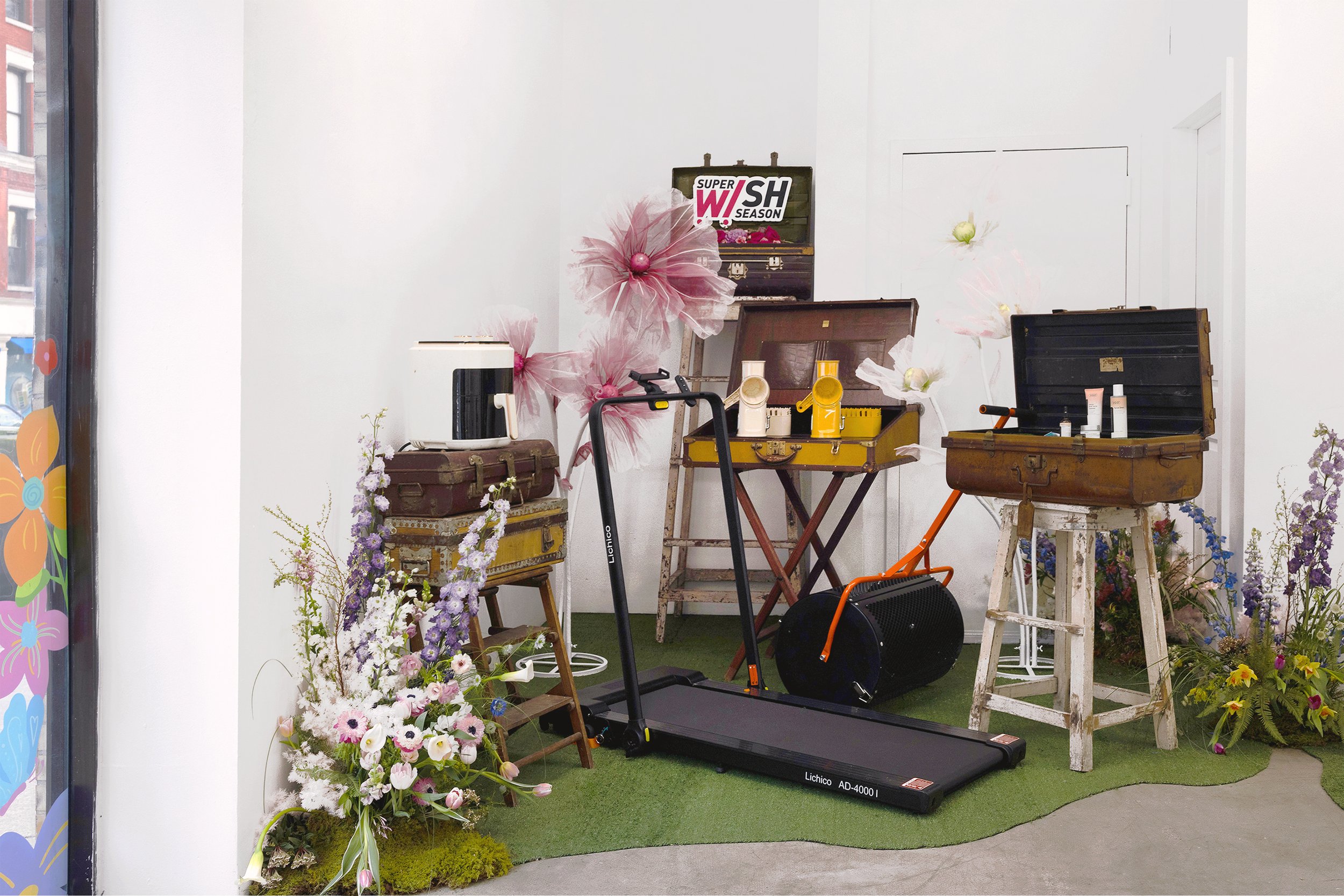 Center display at TikTok Super Wish Season pop-up activation by event production agency ANG Concept.