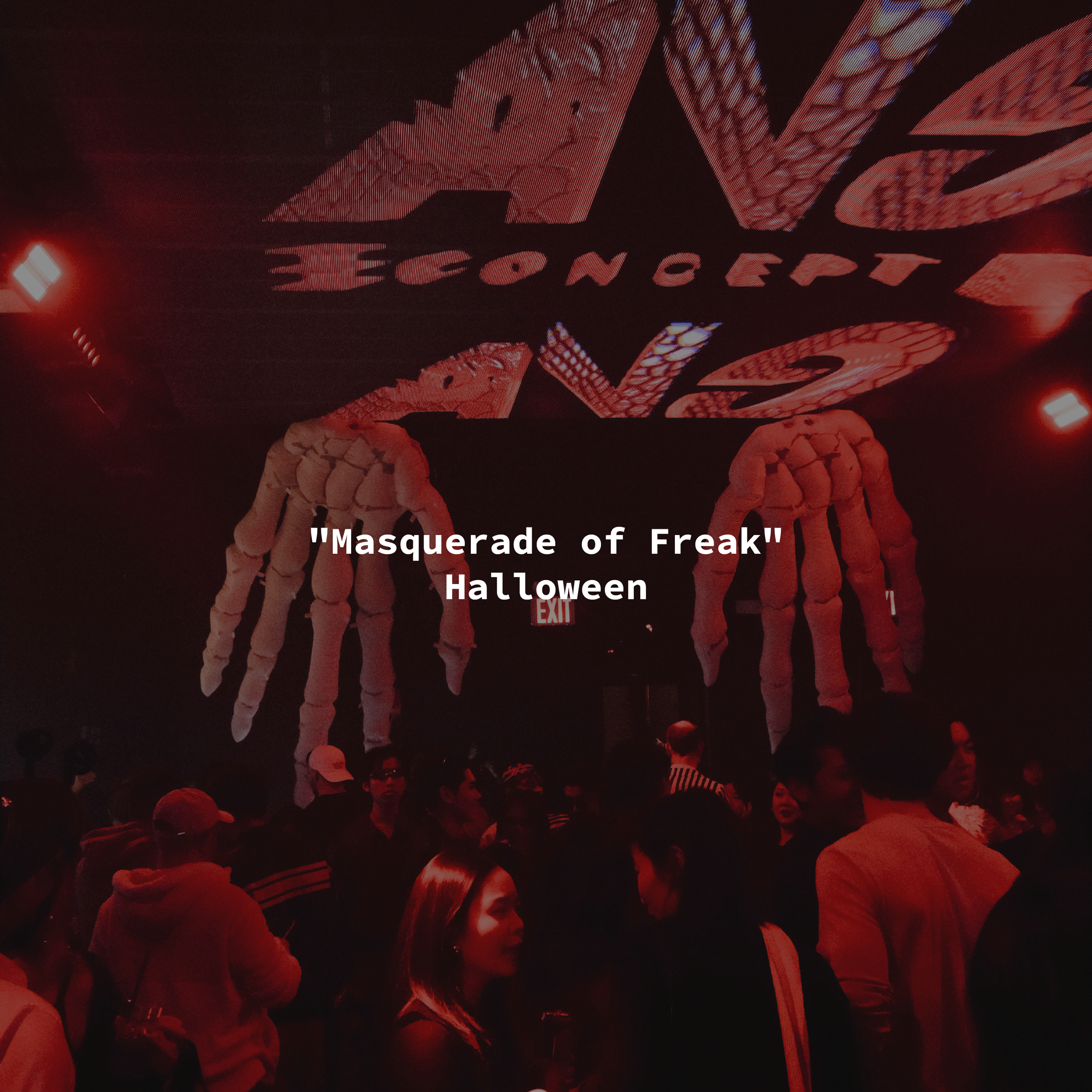 "Masquerade of Freak" Halloween party and grand opening night at the 00:00 Midnight Club by experiential production agency ANG Concept.