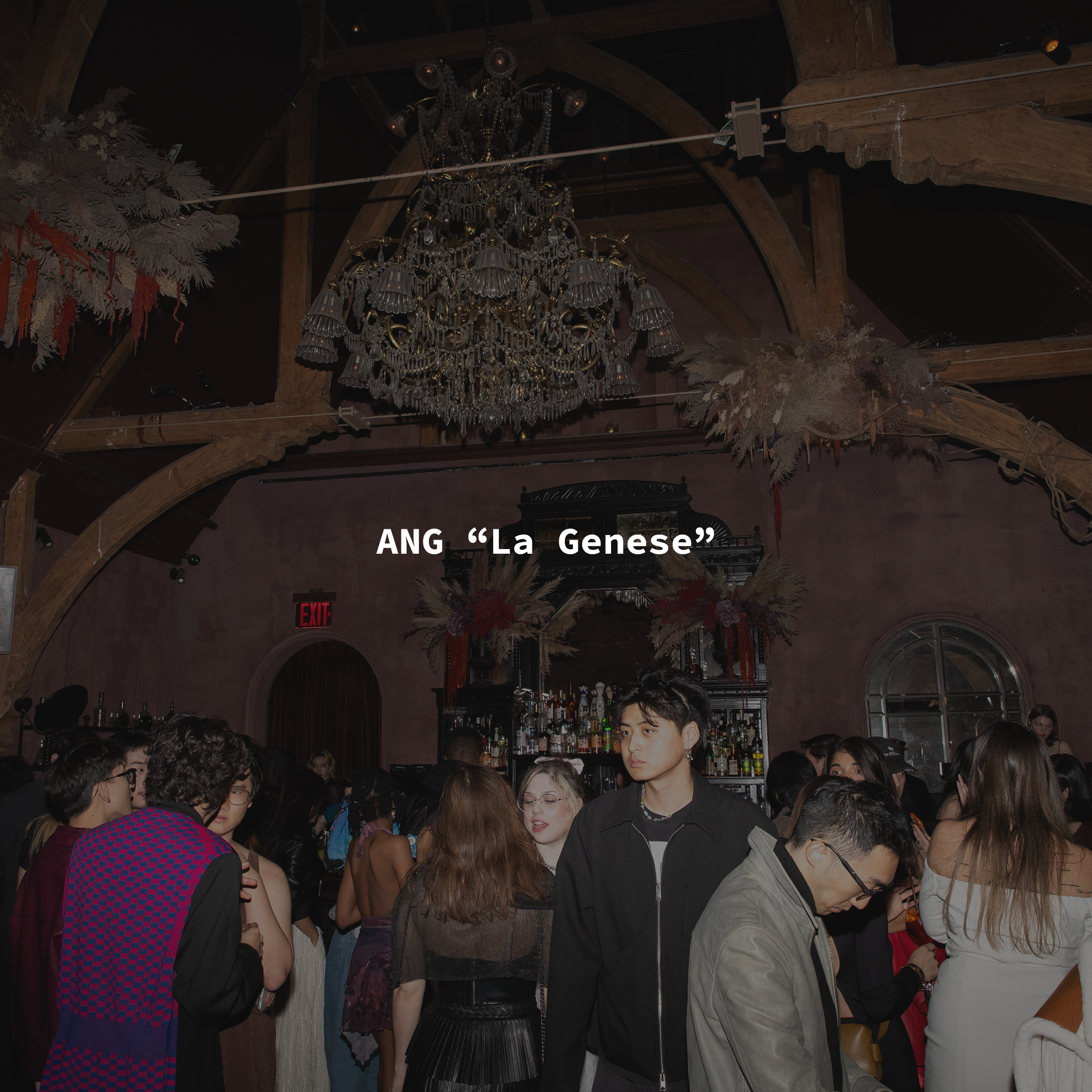 A chic creative crowd is enjoying experiential production agency ANG Concept's secret debut party in the 19th-century church converted into an elite private club, Chapel Bar of Fotografiska New York.