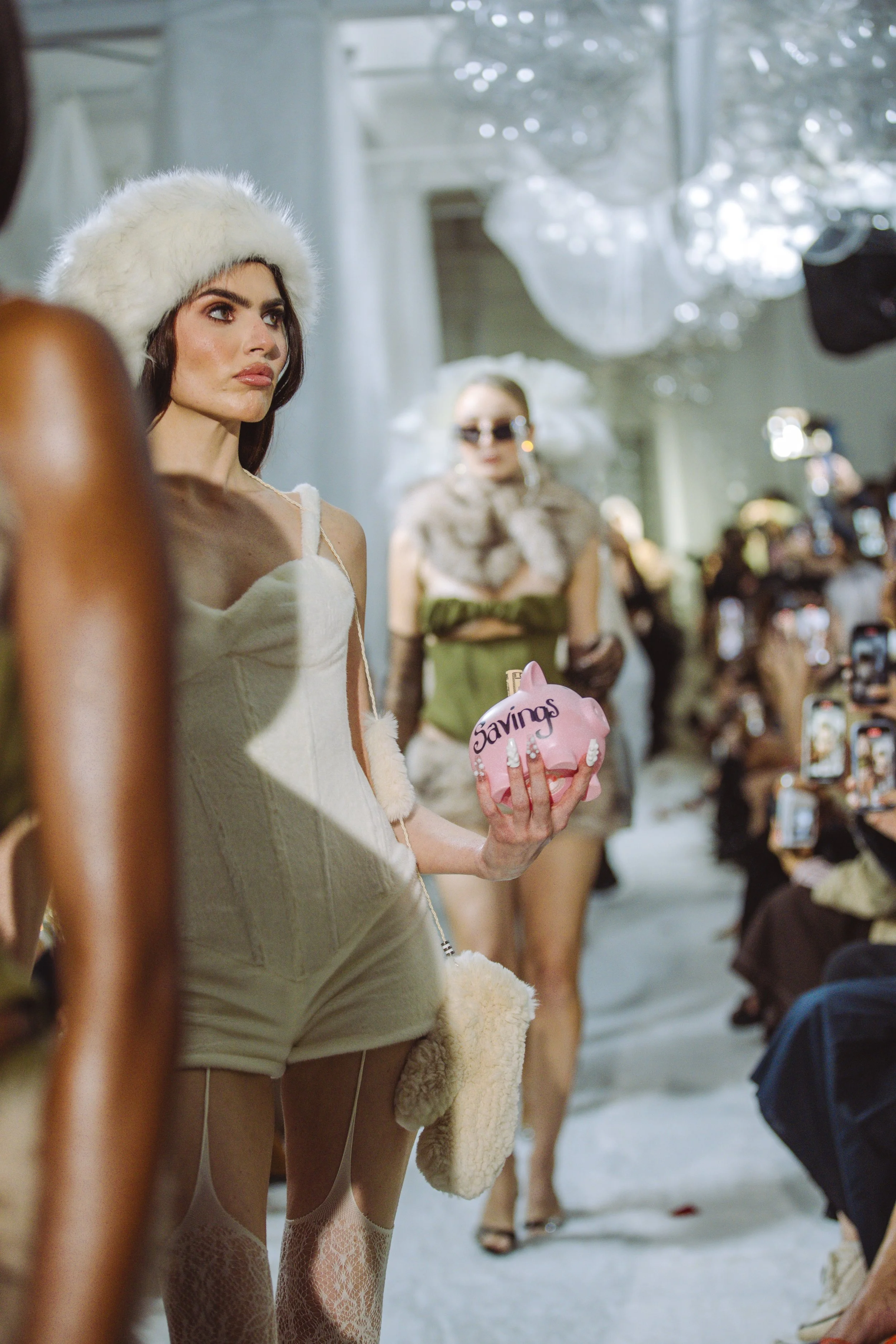 Section of the finale lineup from theatrical runway show NYFW SS26 EASTEAM "Rebel Heiress" by experiential production agency ANG Concept. 