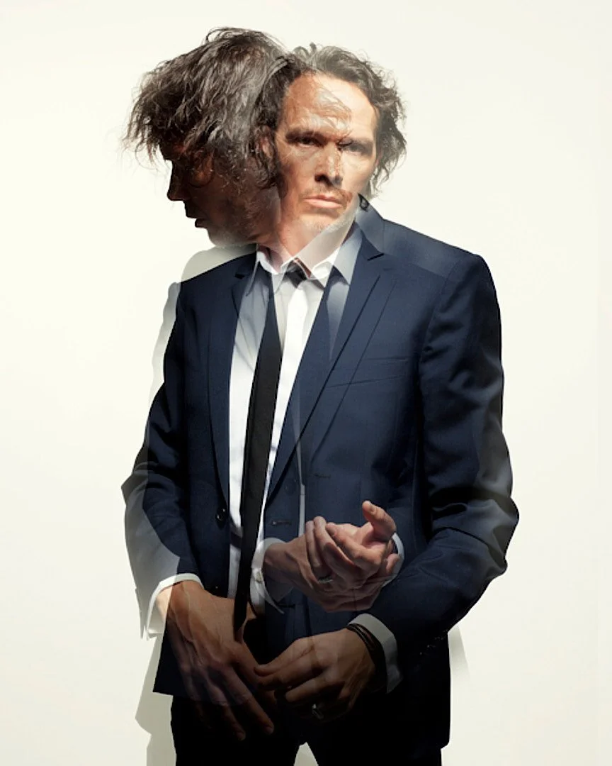 Colour portrait of Australian musician Hugo Race