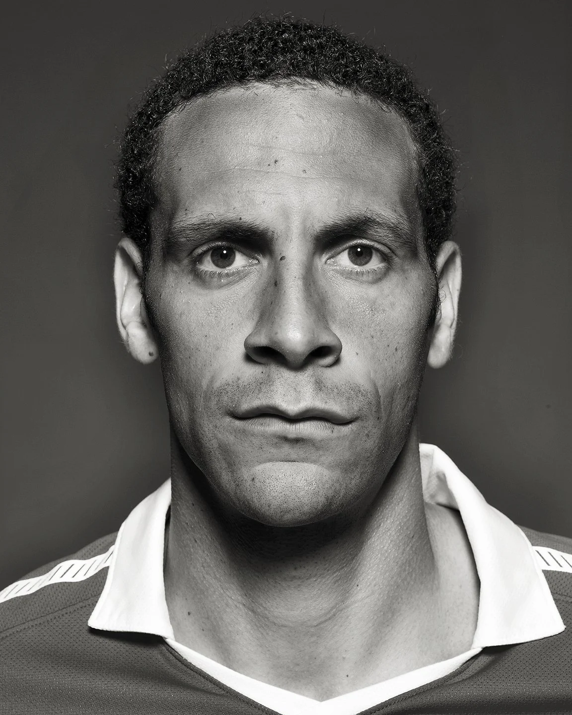 Portrait of English Footballer Rio Ferdinand