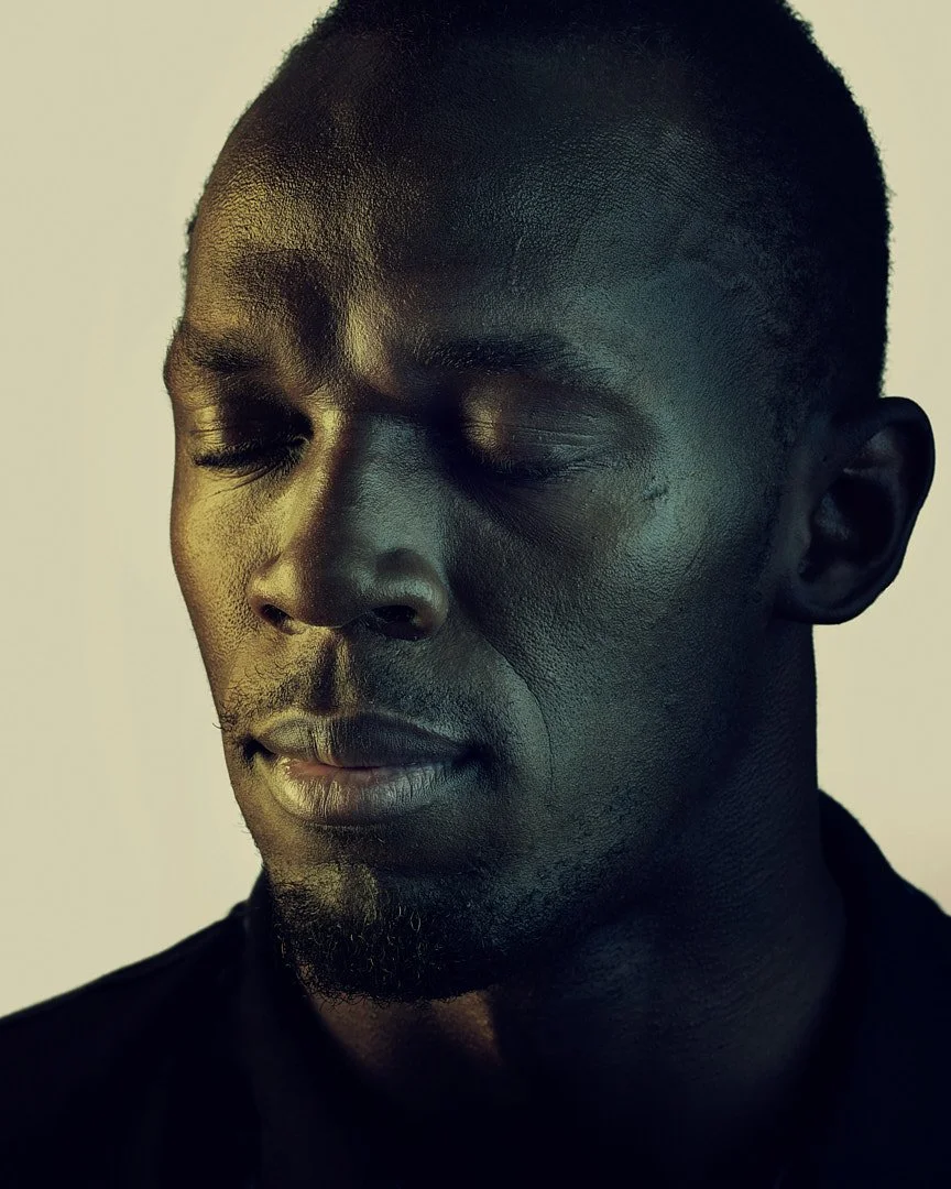 Colour portrait of Olympic champion and fastest man in the world Usain Bolt