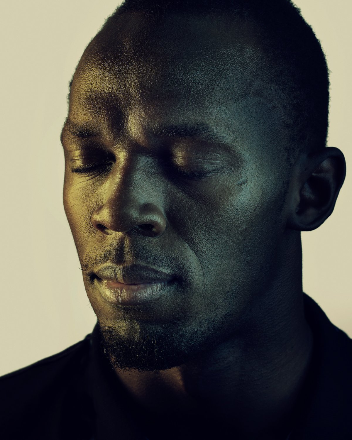 Portrait of sprinter Usain Bolt