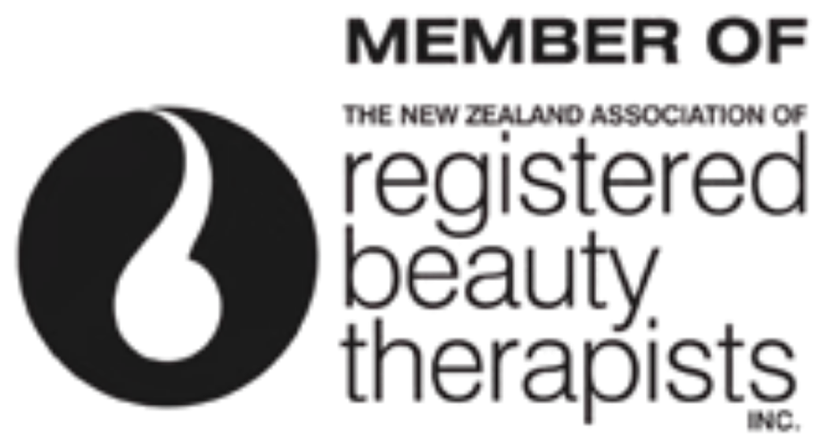 A logo with a black circle containing a large number 3 and text that reads "MEMBER OF THE NATIONAL ASSOCIATION OF REGISTERED BEAUTY THERAPISTS."