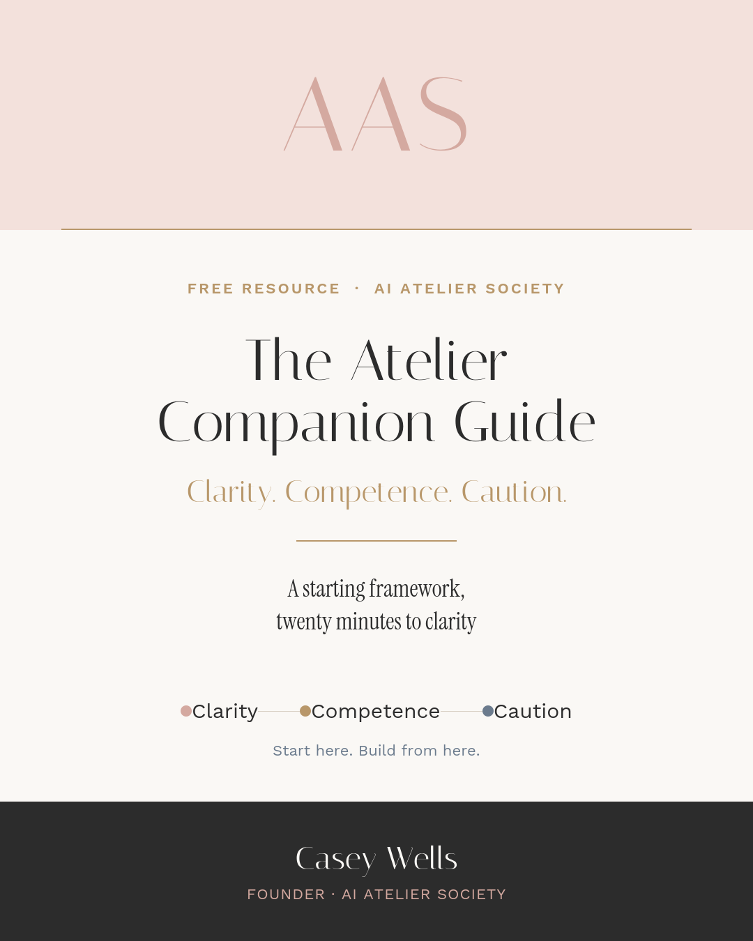 The Atelier Companion Guide - Free AI Quick Start