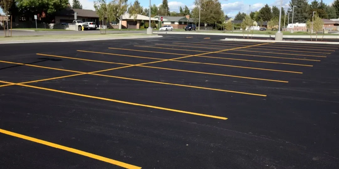 Parking lot striping