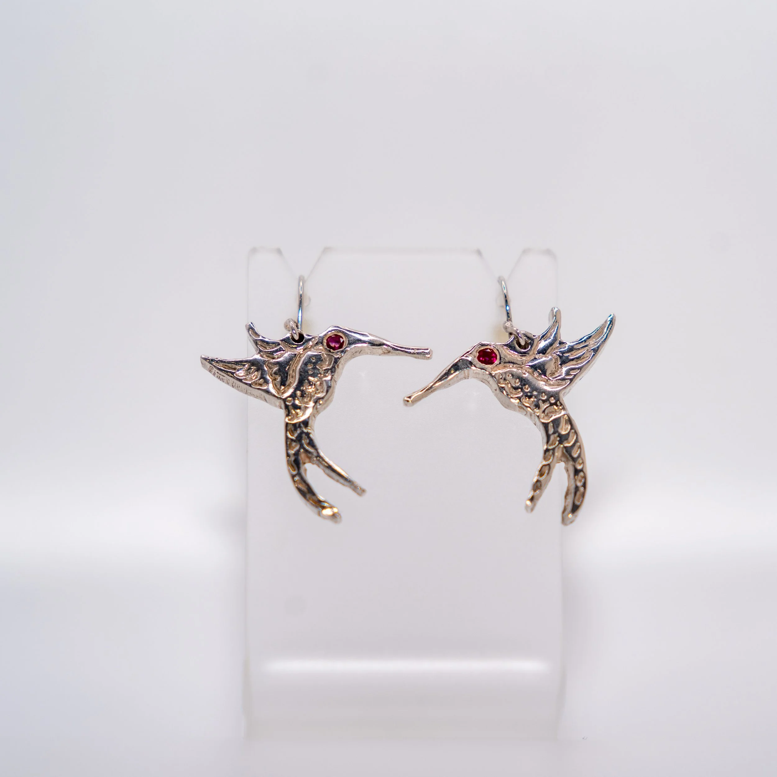 Sterling Silver Hummingbird Earrings