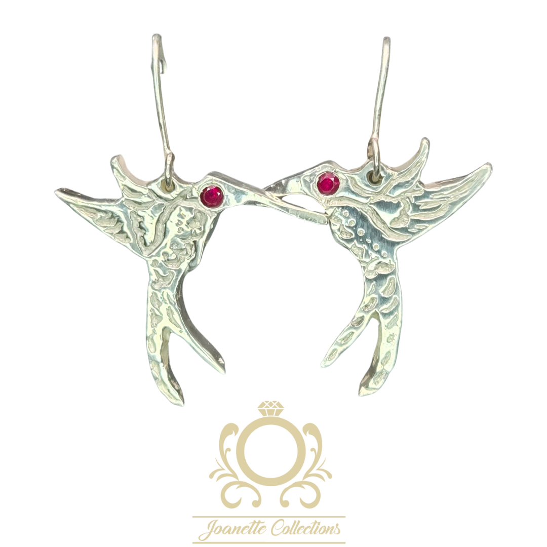 Sterling Silver Hummingbird Earrings