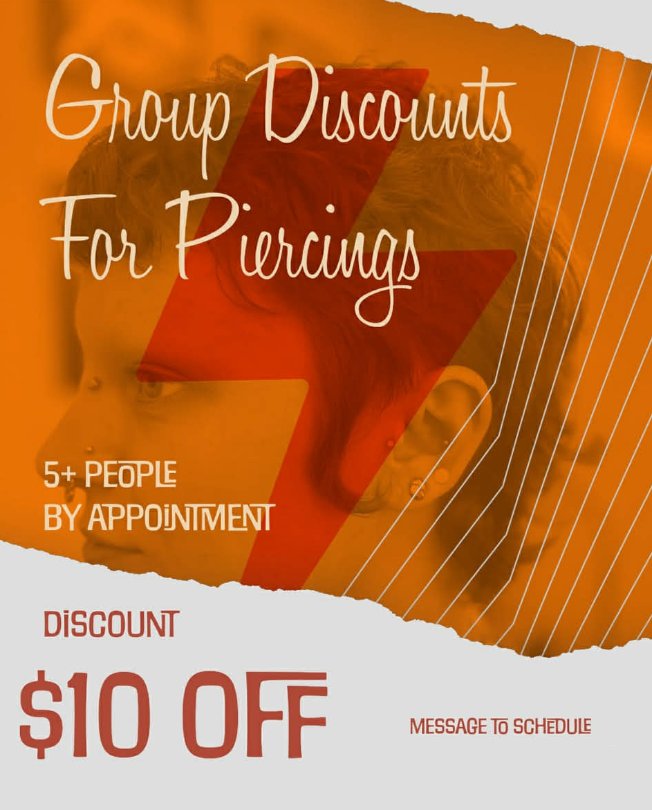 Group Discounts For Piercings
