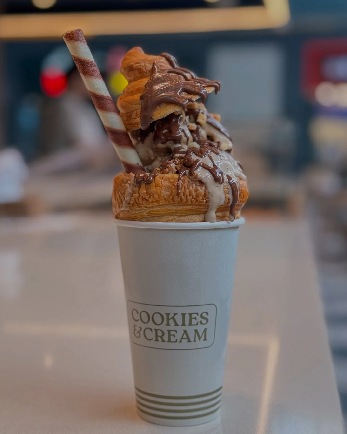 Flaky. Creamy. Supreme. 🥐🍨✨

Meet the Croissant Supreme&mdash;a buttery croissant served with two scoops of your favorite gelato and drizzled with rich chocolate sauce. The perfect mix of warm &amp; cold, crispy &amp; creamy. Who&rsquo;s ready for 