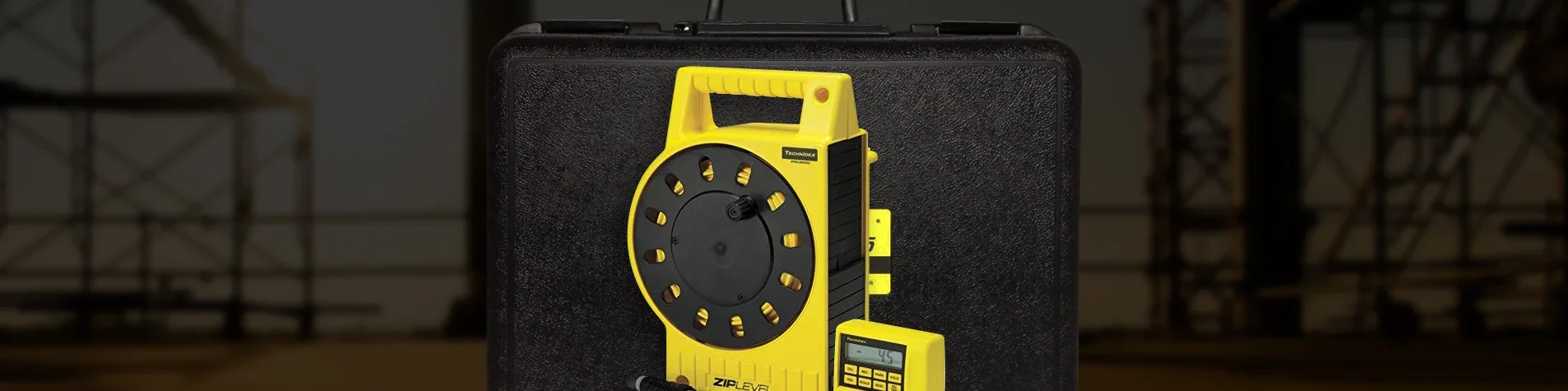 Zip Level used for a foundation elevation spot check during a home inspection in The Woodlands, Texas.