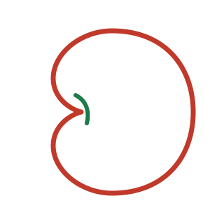 A diagram of the human heart with arrows indicating blood flow and labeled parts