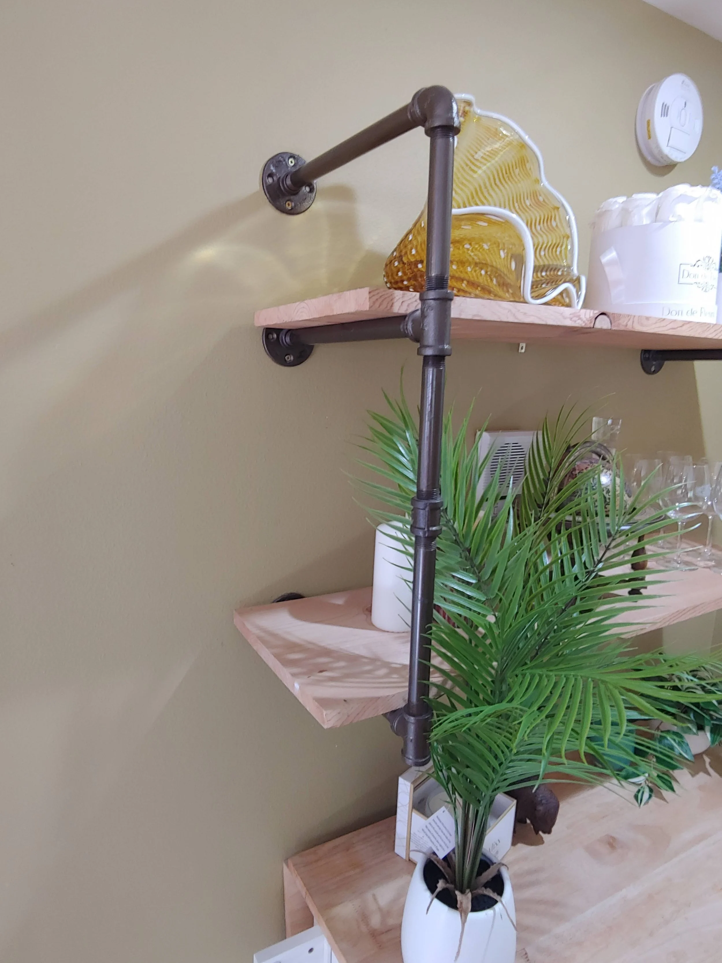 Even simple things like shelving units can add a lot of character to a room in your home.