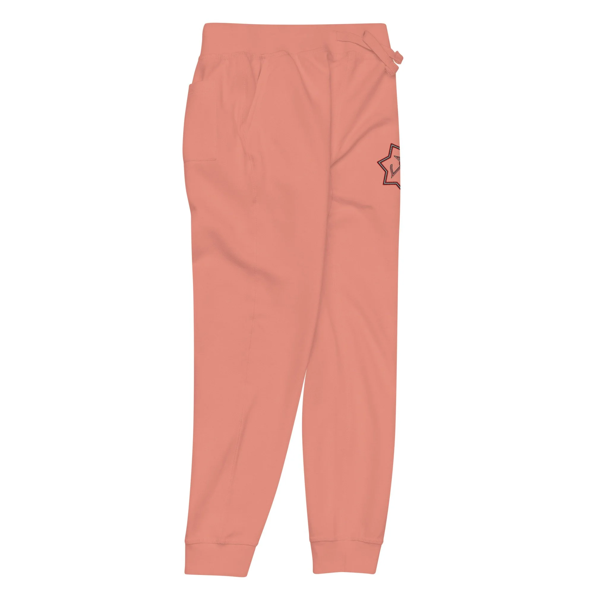 unisex-fleece-sweatpants-dusty-rose-front-right-6a1f7f85c9409.jpg