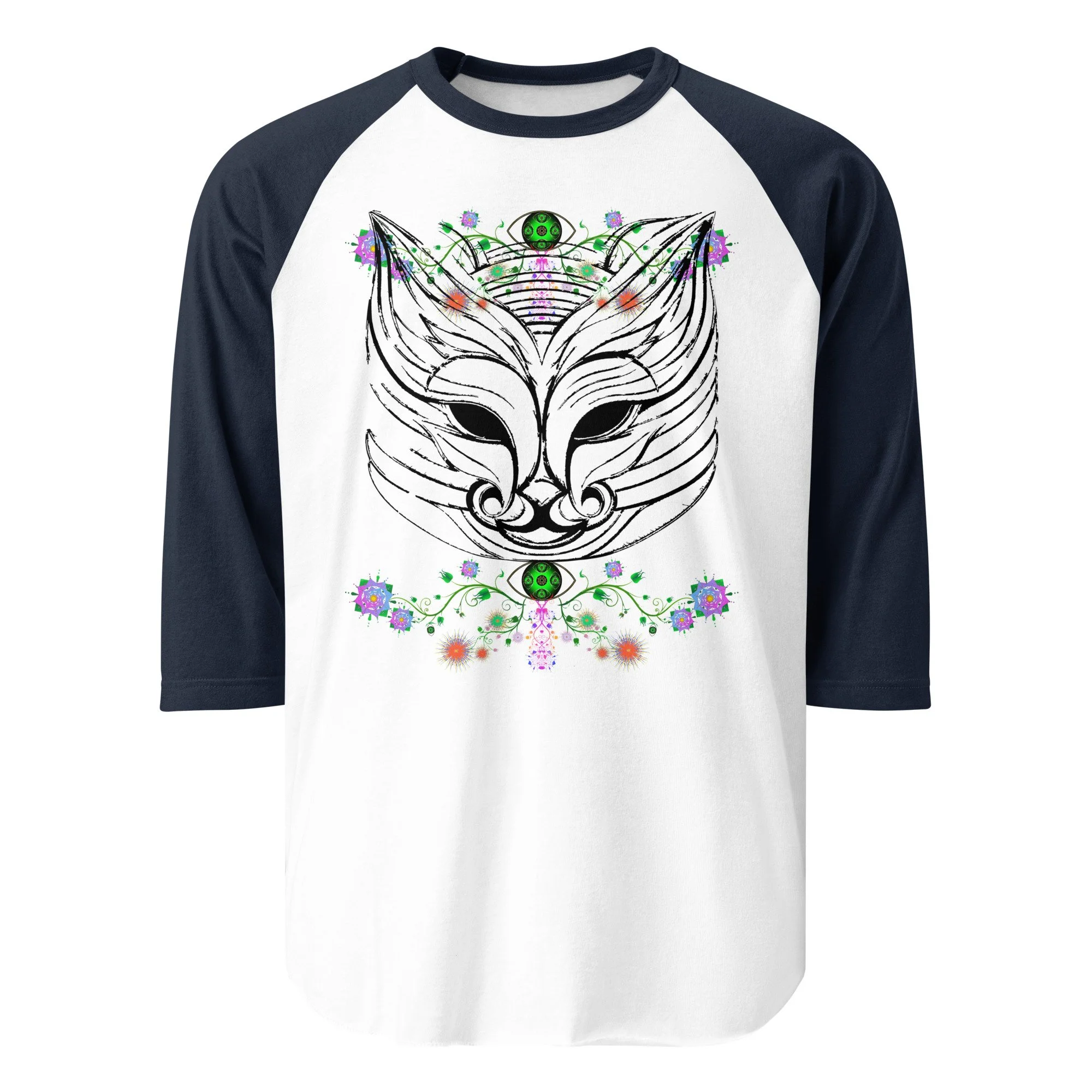 unisex-34-sleeve-raglan-shirt-white-navy-front-6a3979a16eed9.jpg