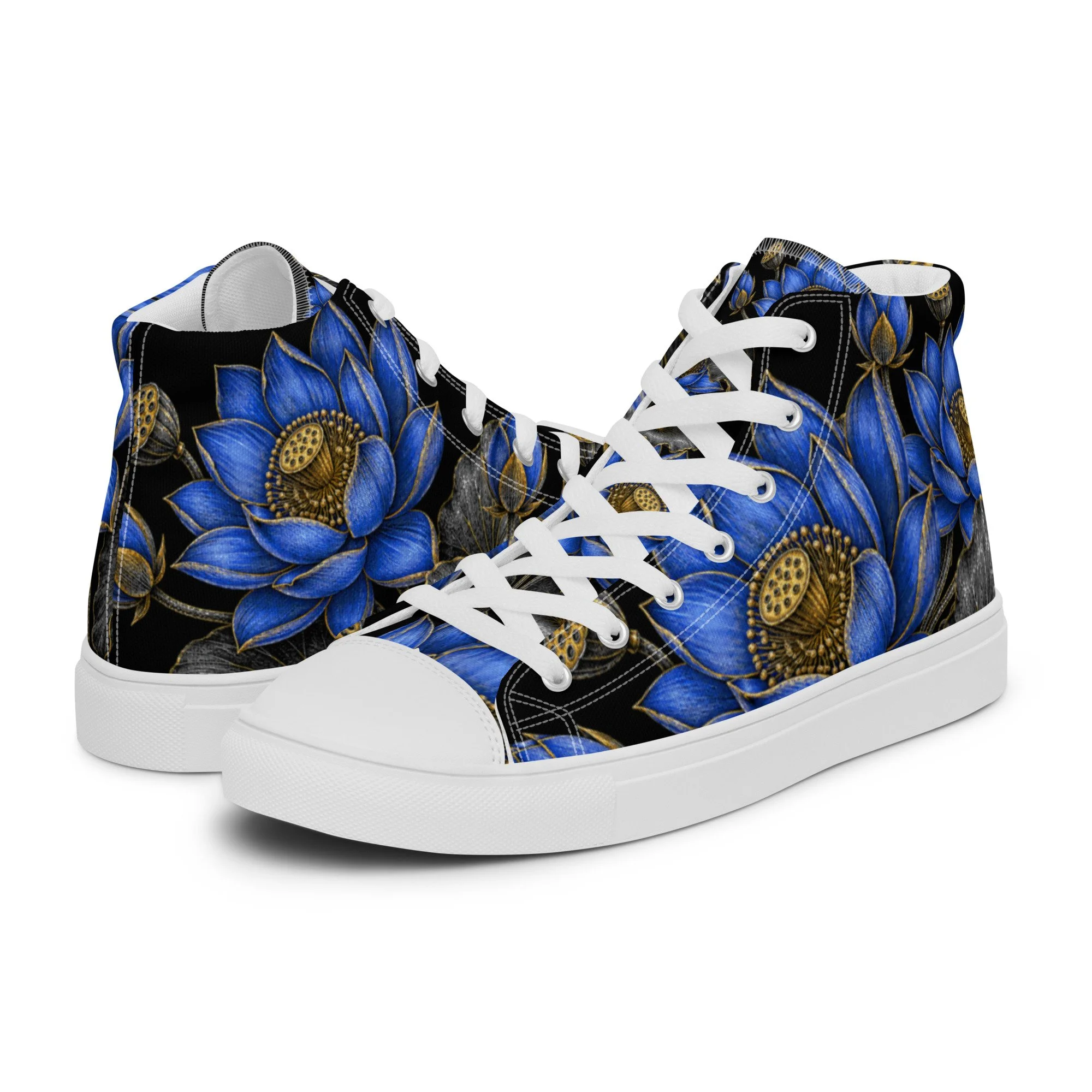 Lotus - high top canvas shoes