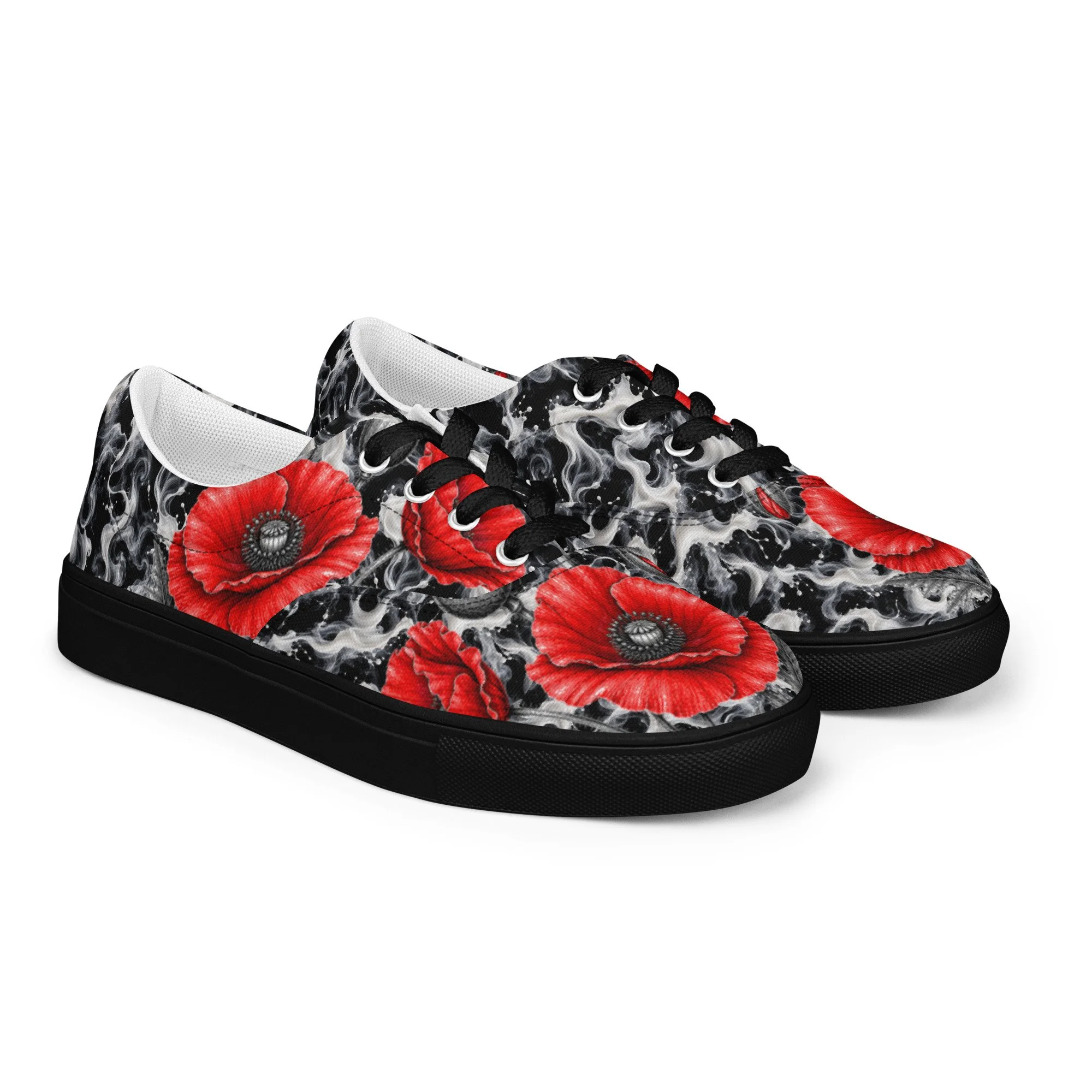 Opium - Women’s lace-up canvas shoes